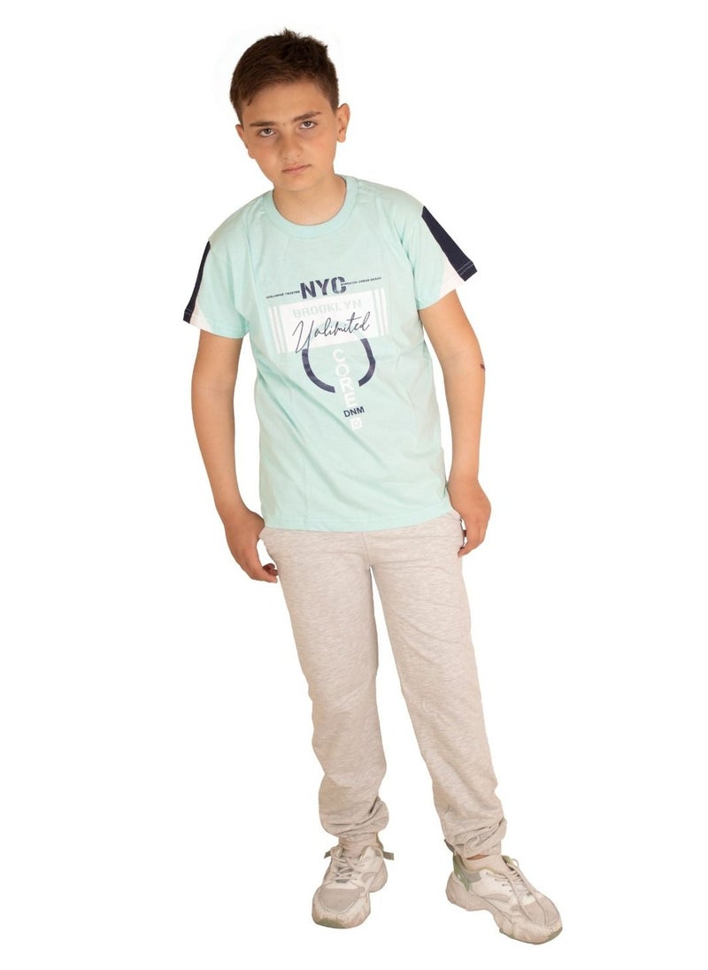 lecoo Cotton summer wear for boys - for going out, clubbing and home - Summer Melton pants with pockets - also suitable for pajamas  - Image 2