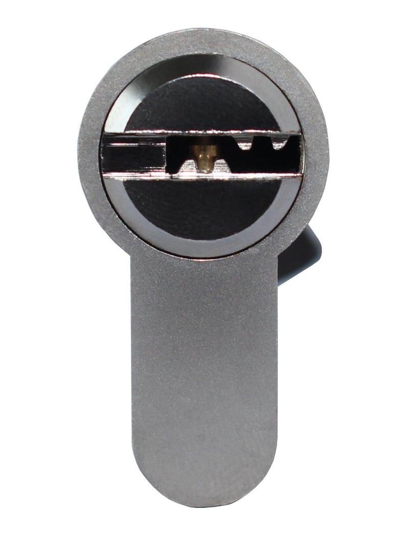 Midwest 90 mm (45/45) anti-snap Euro door cylinder, high security 6-pin, brass body, stainless steel reinforced anti-drill, anti-pick, anti-bump cylinder with 5 keys  - Image 2