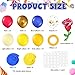 Suncalla 91 Pcs Yellow Blue Gold Birthday Party Decoration Balloons Set Gold Confetti and Red Rose Foil Balloons Hanging Swirls for Women Girls Wedding Engagement Birthday Princess Party Supplies - Image 4