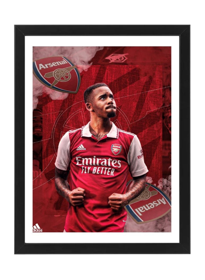 Boomah Accessories Gabriel Jesus Arsenal Poster with Frame 30x40cm