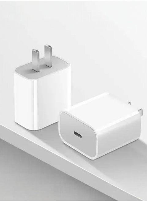 20W USB-C 2-Pin Power Adapter White