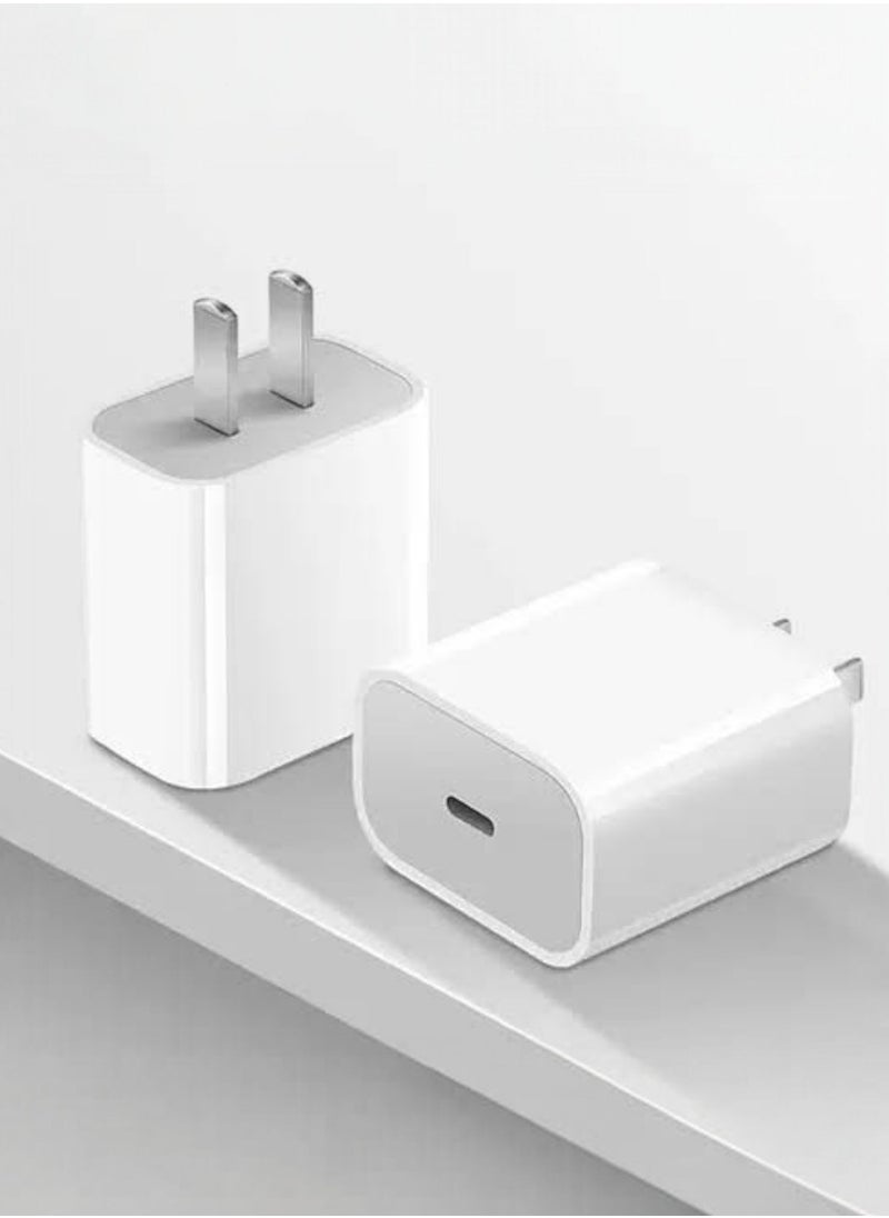 20W USB-C 2-Pin Power Adapter White