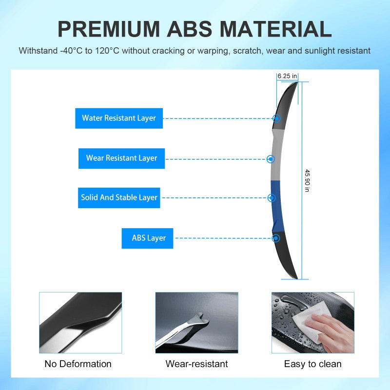 SZYANG Spoiler Compatible with 2022-2026 Honda Civic Hatchback Trunk Spoiler ABS Lip Spoiler Wing Replacement for 2022 2023 2024 2025 2026 Honda Civic Accessories(Glossy Black) - Image 5