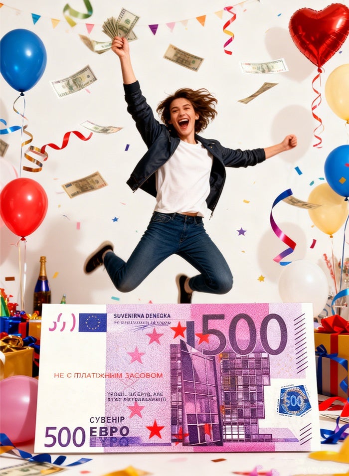 MissTiara 1000 Pieces Play Money for Kids Prop Money €500 Banknote Replica Magician Porp,Movie Props Assorted - Image 3