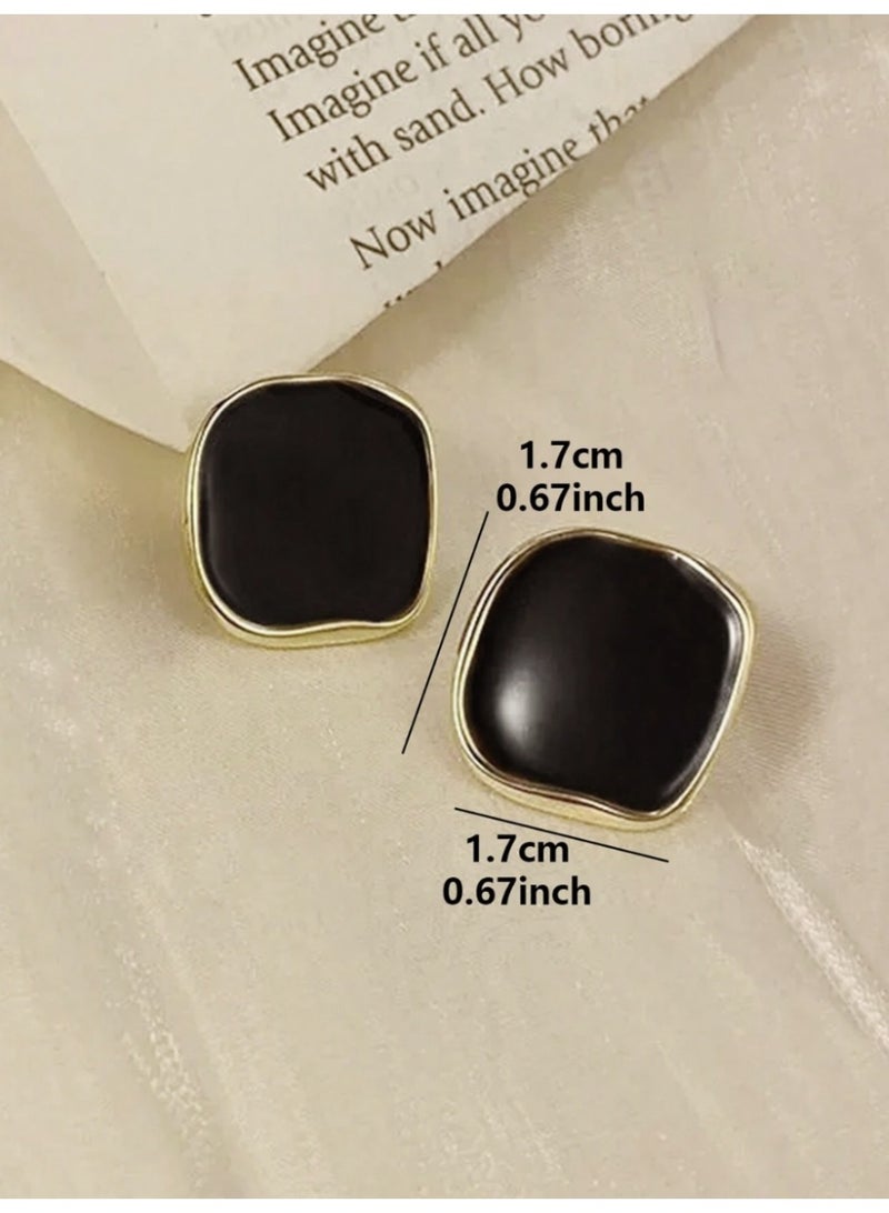Vintage-Style Elegant Cube Earrings (1 Pair) - Image 4