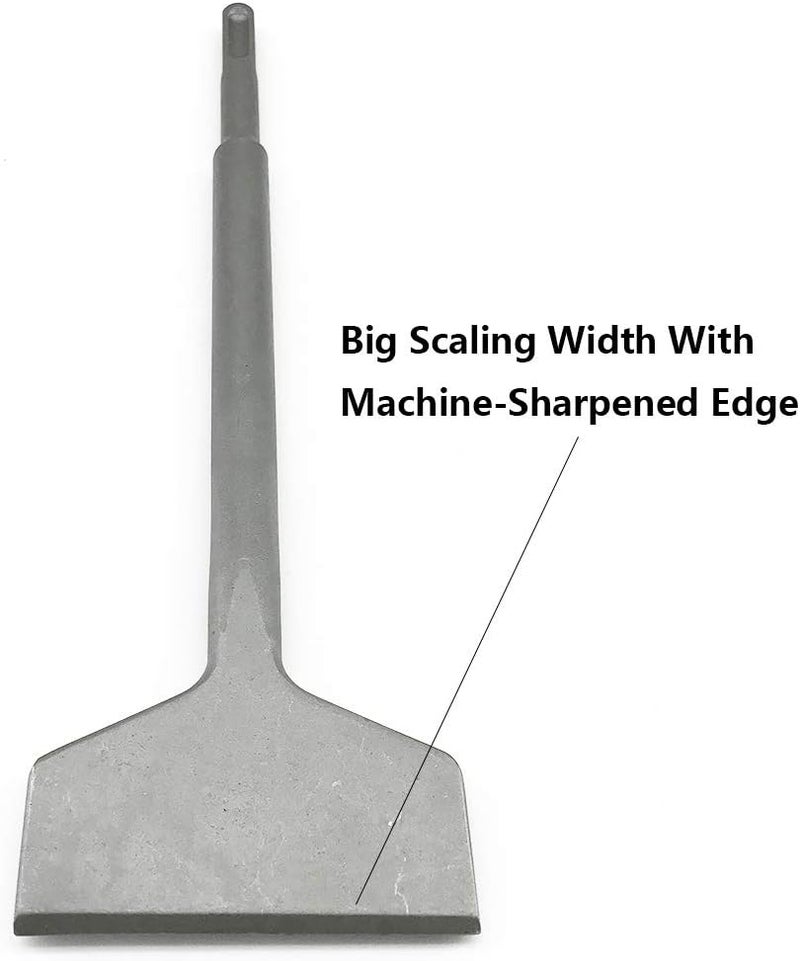 SPKLINE 3 Inch Wide Tile & Thinset Scaling Chisel SDS-Plus Shank 3" x 10" Thinset Scraper Wall and Floor Scraper Works with All Brands of SDS-Plus Rotary Hammers and Demolition Hammers - Image 3
