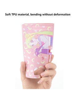 Excefore Switch Protective Cover,Cute Liquid Silicone Protective Case for Switch, Soft Slim Grip Cover Shell for Console and Joy Con, Scratch, Crack Resistant, Easy Install (Sailor Moon)  - Image 5