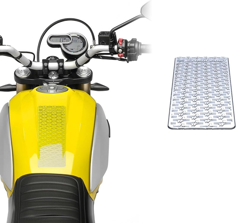 STOMPGRIP Motorcycle Center Tank Pad Protector - Universal Fit - Pint - Icon Clear - Image 1