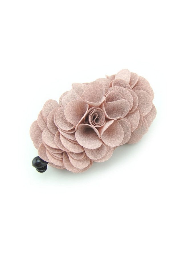 Meilliwish Flowers Rose Hair Clip Ponytail Holder 1 PCS(H41)(Pink) - Image 1