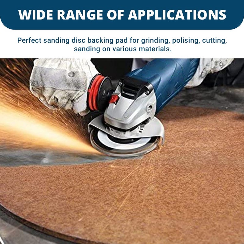 Benchmark Abrasives 7 Inch Sanding Disc Backing Pads, Resin Fiber Disc Polishing Pad for Grinding, Sanding, Stripping on Wood, Metal, 7/8" Arbor - Angle Grinder Attachments - Grinder Sanding Pad - Image 4