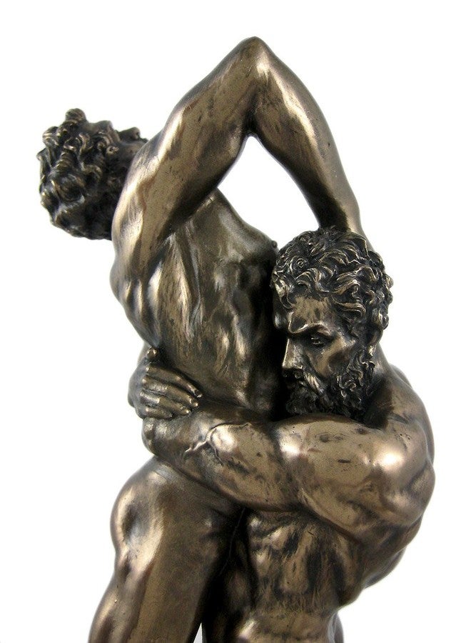 Design Toscano US Hercules and Anteus Bronze Finish Statue Greek Myth - Image 4