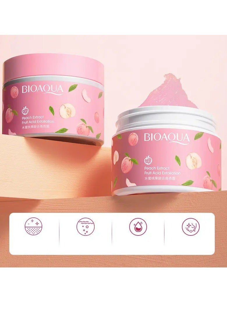 BIOAQUA Peach Extract Fruit Acid Exfoliation 140 g - Image 3