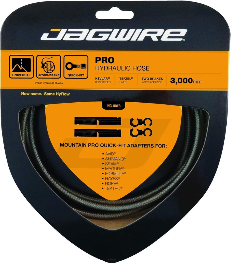 Jagwire Pro Hydraulic Hose 3000 mm - Kevlar Reinforced Carbon Silver - Image 1