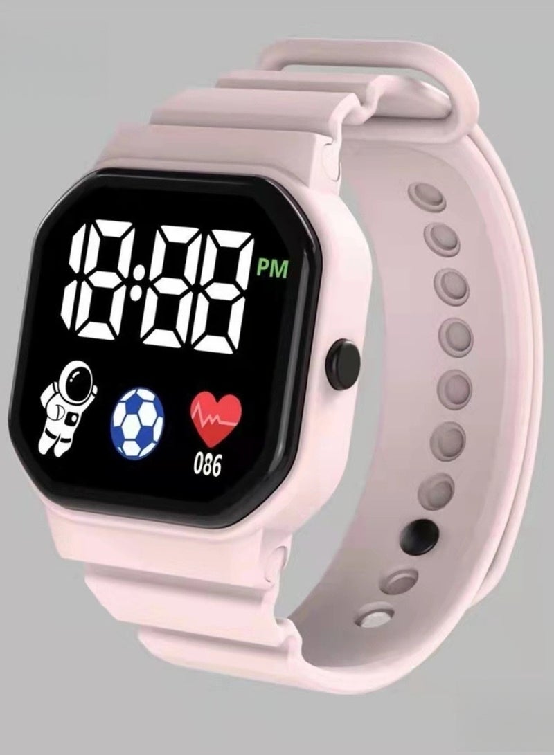 CHU DAI 1Pcs Kids Water Resistant Digital Watch(Pink) - Image 1