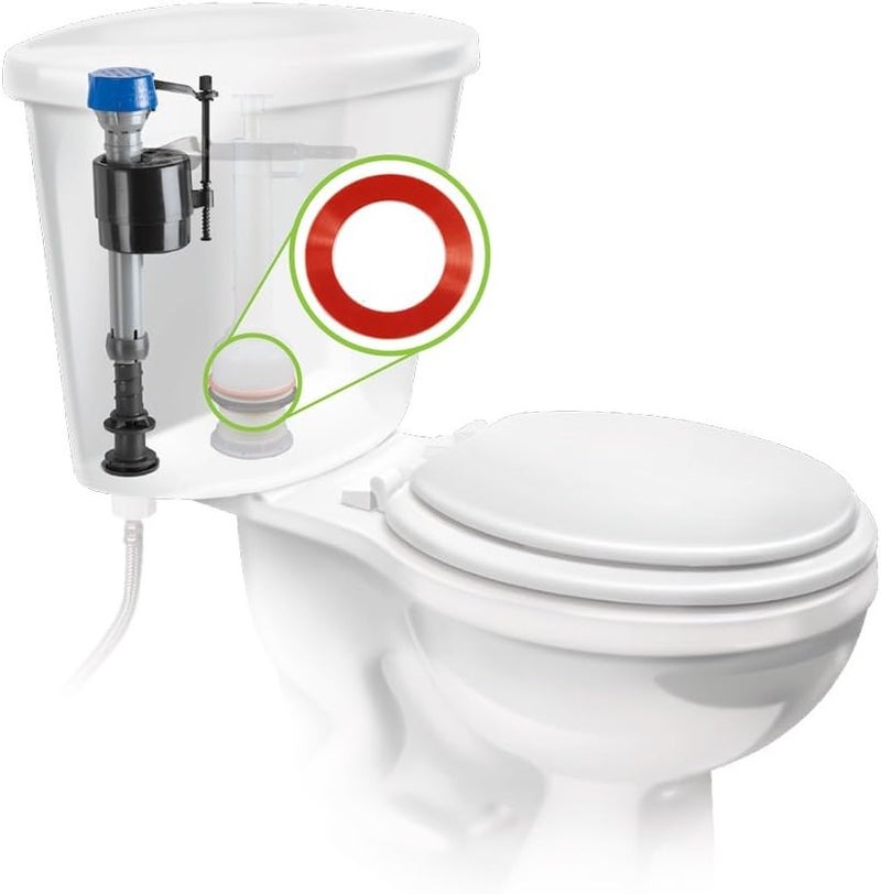 Fluidmaster 510M001P10 Mansfield Replacement Flush Valve Seal Red - Image 3