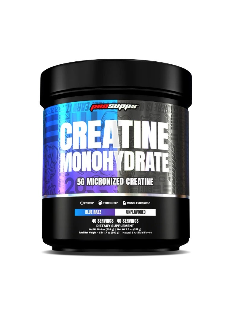 ProSupps Creatine Monohydrate Dual Tub Razz/Unflavored Total 80 serving - Image 1