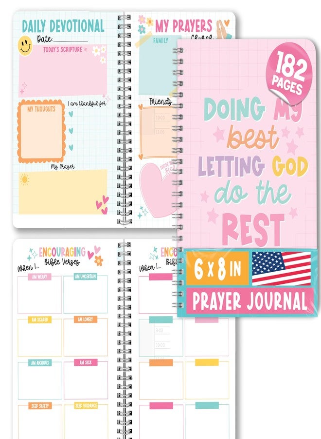 Hadley Designs Guided Prayer Journal For Woman - Daily Prayer Journals For Women, Mens Devotionals Journals, Daily Devotional Journal For Women, Devotional Notebook, Pink Religious Gifts - Image 1