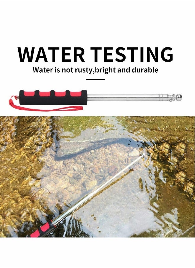 ماركة غير محددة عمود علم telescopic قابل للطي، عمود محمول للتخييم مع حبل، قضبان بطول 1.6 متر للدليل السياحي وعرض السفر، 4 قطع، لون عشوائي  - Image 4