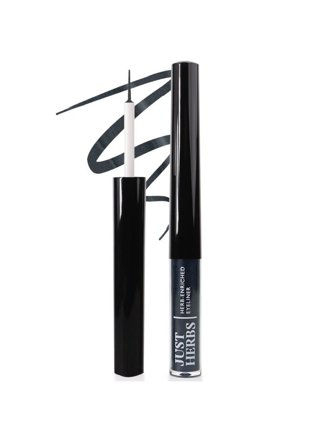 Just Herbs Herb-Enriched Waterproof Eyeliner | Organic, Smudge-Proof Formula with Jojoba Oil & Vitamin E | Long-Lasting, Vegan & Cruelty-Free | For Sensitive Eyes - Image 1