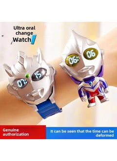 Generic Genuine Smart Ultraman Watch Q Mecha Deformation Children Boys Girls Ultraman Hero Watch Toy-Color:Ultra Q-change Watch—ultraman Dekai-Specifications:Standard  - Image 2