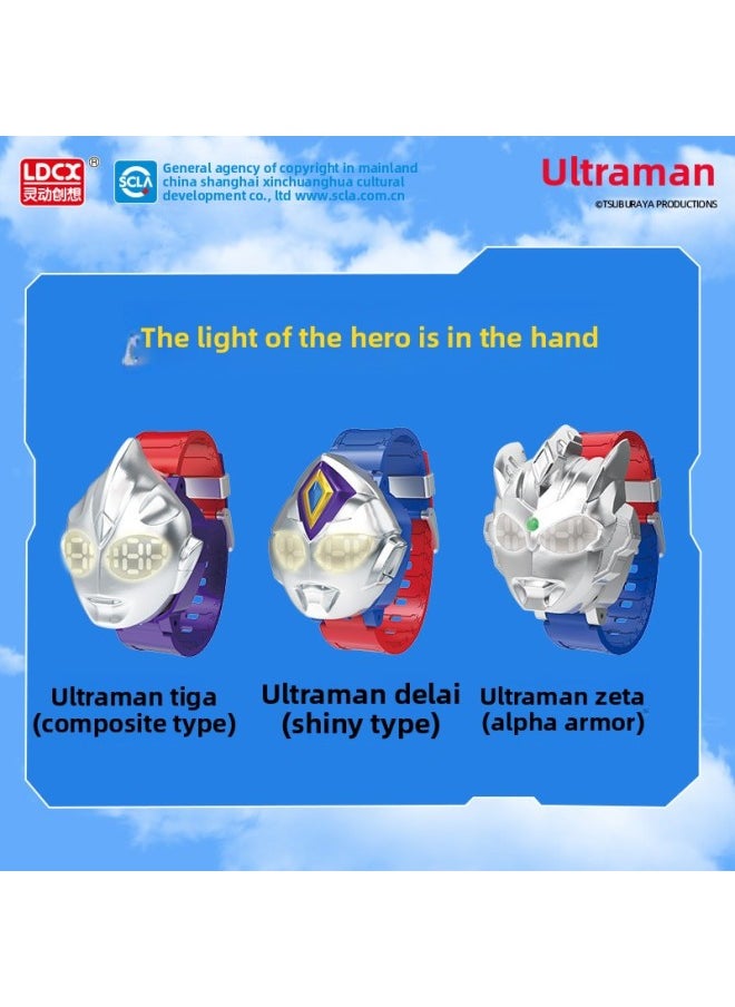 null - Genuine Smart Ultraman Watch Q Mecha Deformation Children Boys Girls Ultraman Hero Watch Toy-Color:Ultra Q-change Watch—ultraman Dekai-Specifications:Standard - Image 1