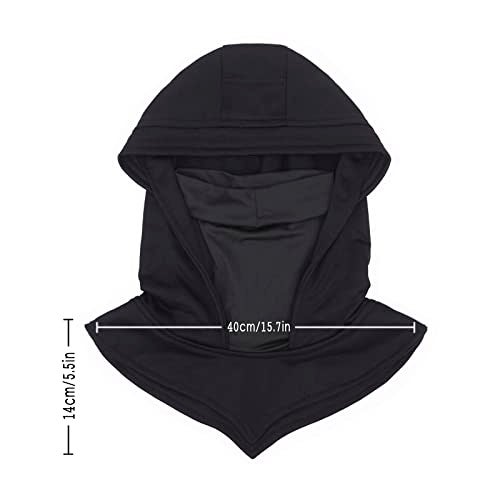 CosplayStudio Rogue Punk Neck Warmer Hooded Cape Hat With Mask | Breathable Face & Neck Gaiter | Cowl Hood Scarf For Outdoor & Cosplay - Image 5