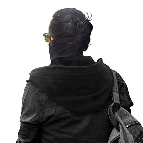 CosplayStudio Rogue Punk Neck Warmer Hooded Cape Hat With Mask | Breathable Face & Neck Gaiter | Cowl Hood Scarf For Outdoor & Cosplay - Image 4