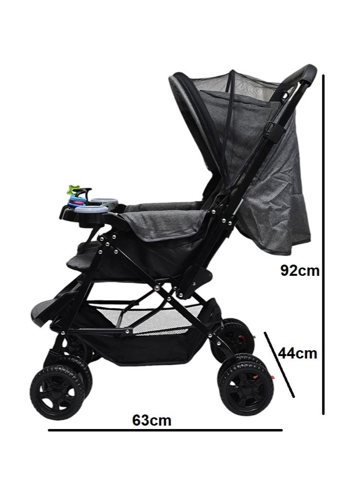 BABYCARA Baby Stroller Reversible Handle With A Mosquitos, Babies Accessories 0 To 3 Year  - Image 3