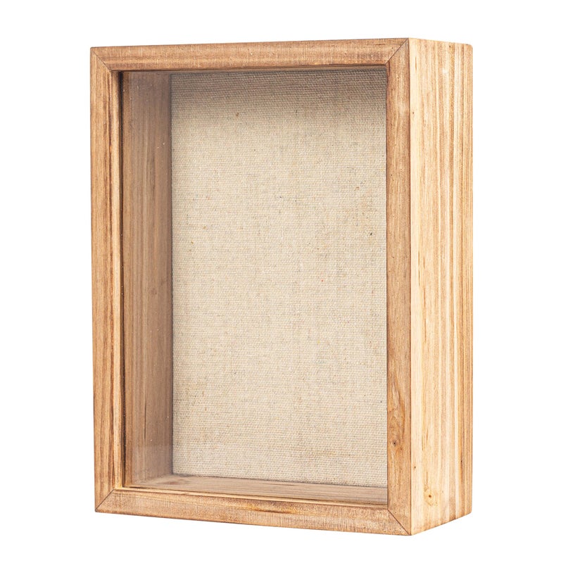 Increased Fire Shadow Box Frame 6x8 Shadow Box Display Case with Linen Back of Awards Memorabilia Flower, Pictures, Keepsakesã€Bouquetã€Medals and More Photos Memory Box - Image 3