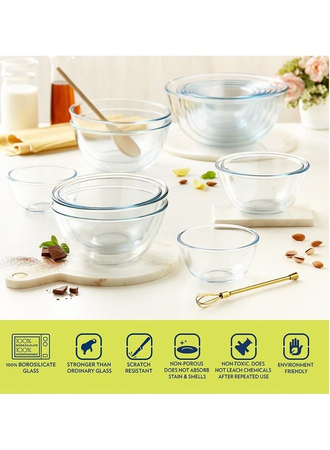 بوروسيل وعاء الخلط والتقديم، غطاء أبيض، 1.3 لتر 1.3لترات - Image 2