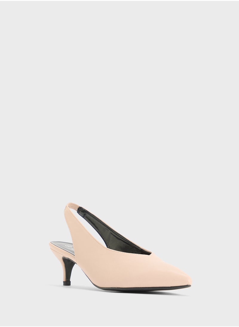 Spot-On Sling-Back Pointed Fashion Pump  - Image 2