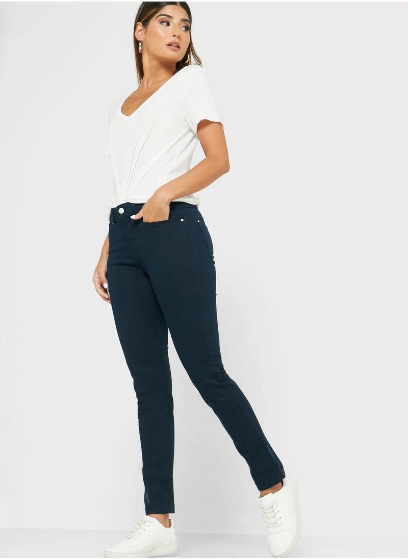 Wallis Petite High Waist Skinny Jeans