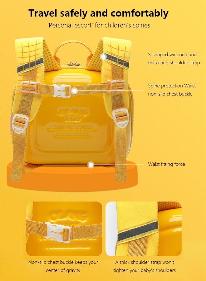 أوكيوز حقيبة ظهر للأطفال حقيبة مدرسية خفيفة الوزن مقاومة للماء على شكل بطة صفراء صغيرة مناسبة للأطفال الذين يذهبون إلى رياض الأطفال - Image 4