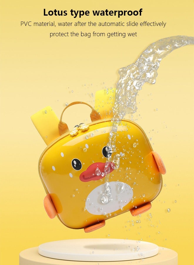 أوكيوز حقيبة ظهر للأطفال حقيبة مدرسية خفيفة الوزن مقاومة للماء على شكل بطة صفراء صغيرة مناسبة للأطفال الذين يذهبون إلى رياض الأطفال - Image 5