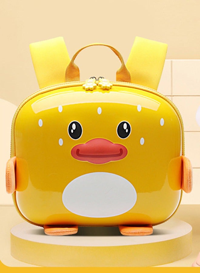 أوكيوز حقيبة ظهر للأطفال حقيبة مدرسية خفيفة الوزن مقاومة للماء على شكل بطة صفراء صغيرة مناسبة للأطفال الذين يذهبون إلى رياض الأطفال - Image 1