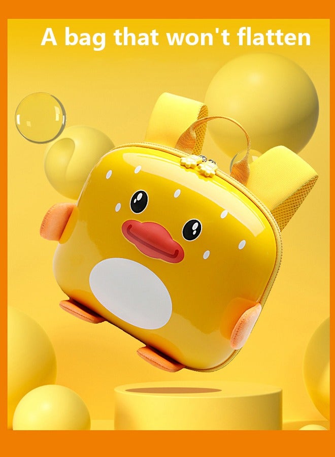 أوكيوز حقيبة ظهر للأطفال حقيبة مدرسية خفيفة الوزن مقاومة للماء على شكل بطة صفراء صغيرة مناسبة للأطفال الذين يذهبون إلى رياض الأطفال - Image 2