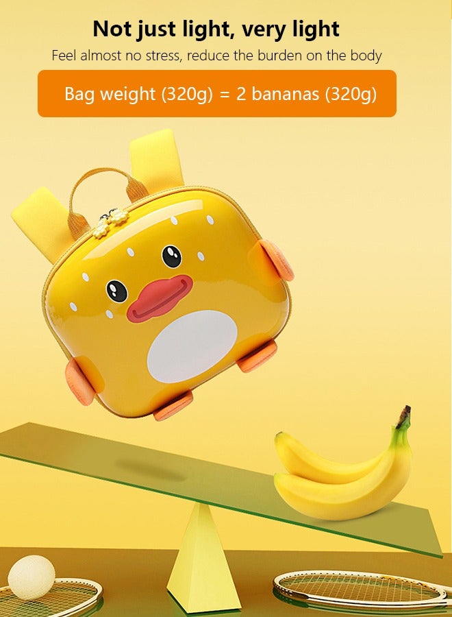 أوكيوز حقيبة ظهر للأطفال حقيبة مدرسية خفيفة الوزن مقاومة للماء على شكل بطة صفراء صغيرة مناسبة للأطفال الذين يذهبون إلى رياض الأطفال - Image 3