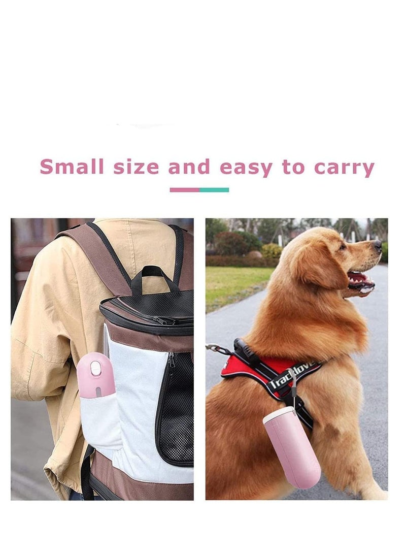 SYOSI Dog Water Bottle Portable Pet Dispenser Retractable Antibacterial Food Grade Leak Proof Puppy Water Dispenser Outdoor Drink Bottle Bowl for Pet Walking Travelling Drinking 300ml - Image 4