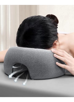Generic Face Down Pillow Desk Nap Pillow Prone Resting Comfort Memory Foam Ergonomics Home Massage Headrest for Beauty Salon  - Image 3