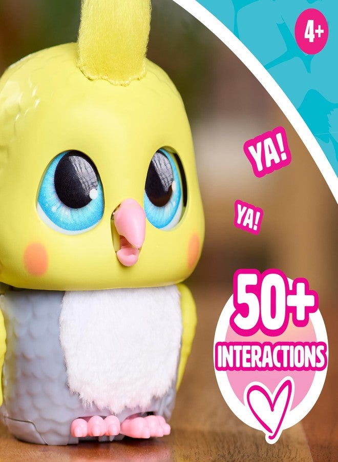 فور ريل لعبة الببغاء "هاندفولز تشيربس" التفاعلية من "فورريل"، بحجم 3.5 بوصة، مناسبة للأولاد والبنات من عمر 4 سنوات فما فوق، من إنتاج "جست بلاي". - Image 5