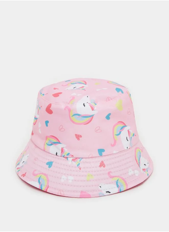 ستايلي Styli Graphic Print Bucket Hat