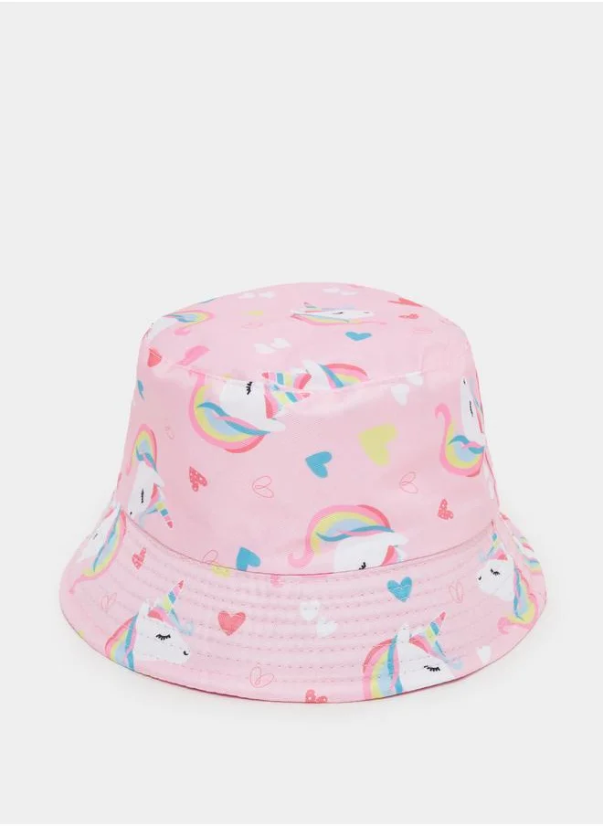 ستايلي Styli Graphic Print Bucket Hat
