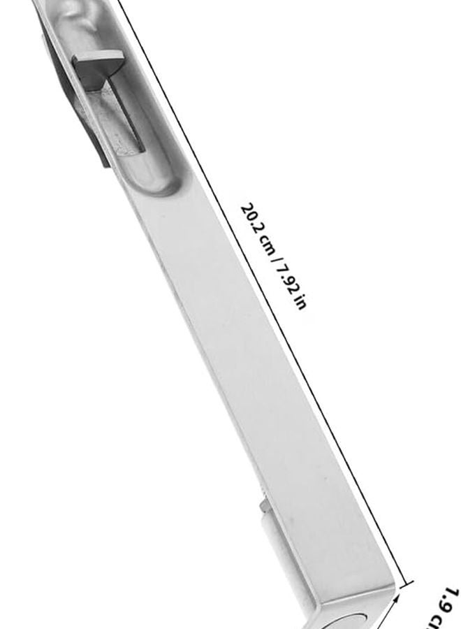 Stainless Steel Flush Bolt Latch For Double French Doors Security Slide Lock Easy Install - Image 3