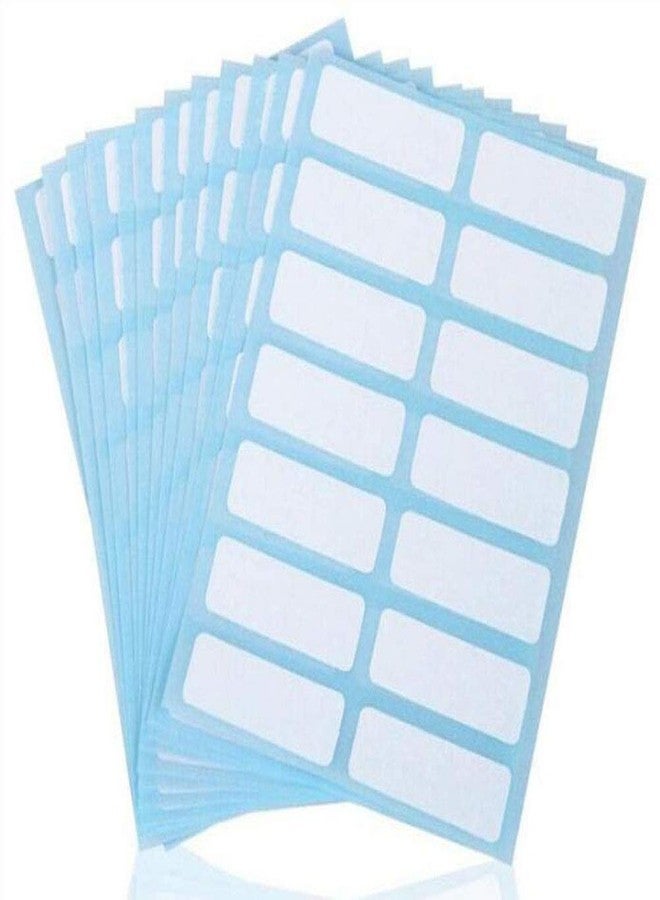 Mini Skater 336 Packs Name Label Stickers White Rectangle Self Adhesive File Folders Labels for Filing Envelops Tags Essential Oil Milk Bottle Cup Kitchen Office School 0.5 x 1.5 Inch - Image 1