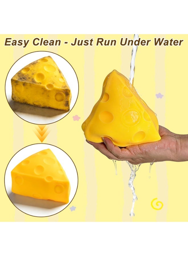 Big Squishy Cheese,Squeeze Toys Cheese Block for Stress & Anxiety Relief,Slow Rising Fidget Sensory Toy for Adults and Kids,Perfect for Focus & Fun - Image 2