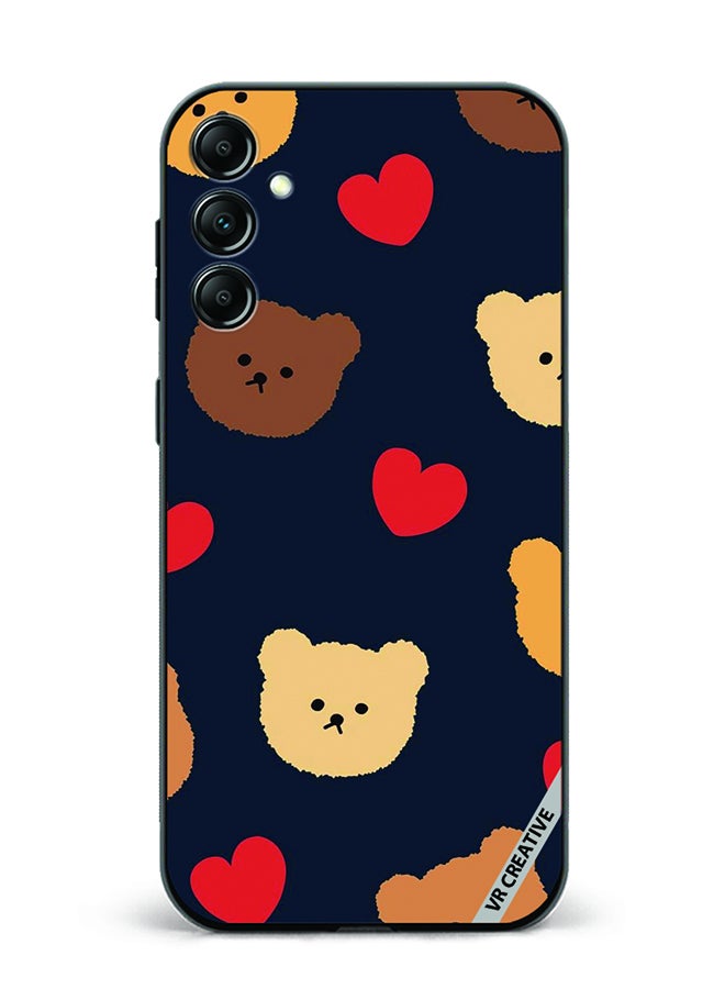 VR CREATIVE Protective Case Cover For Samsung Galaxy A55 Teddy Face Design Multicolour - Image 1
