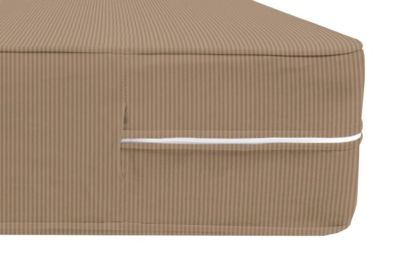BSB HOME Premium Cotton Mattress Cover/Protector with Zipper Chain|Provides All Around Protection with 360° Encasing |King - 78x72+6 inches (6.5x5 ft) - Pack of 1 - Beige - Image 4