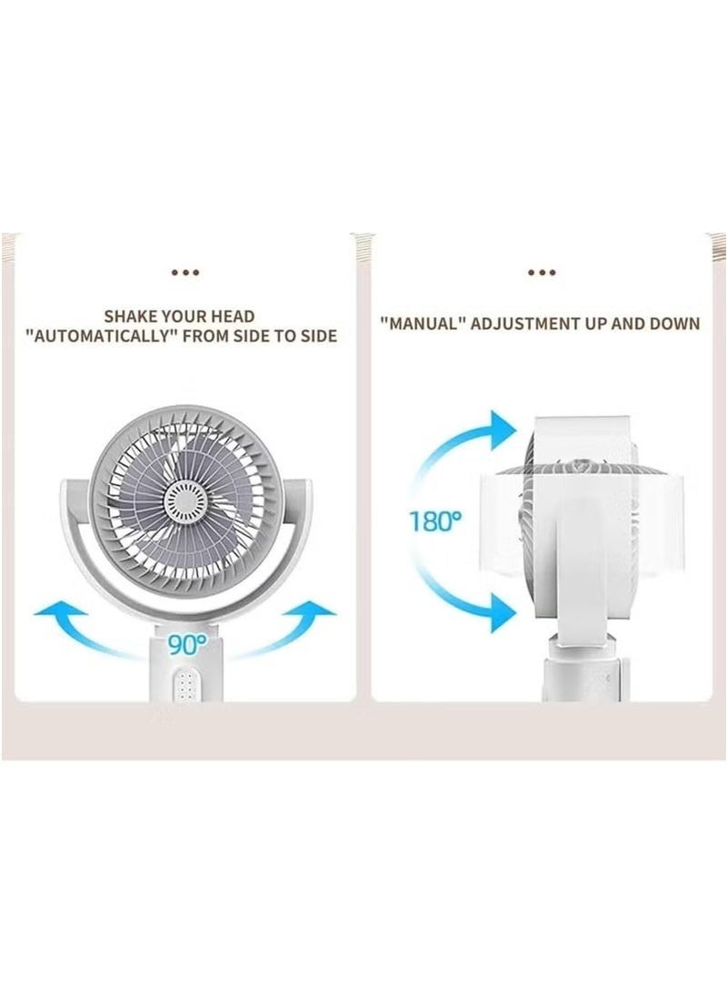 Denx Adjustable Height Floor Fan with 5 Speeds, Remote Control DX2607 - Image 1