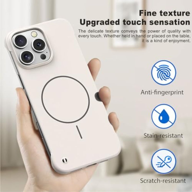 حافظة لهاتف iPhone 13 Pro MagSafe ذات ملمس معدني عاري [مغناطيس قوي مدمج] [تبديد سريع للحرارة] حافظة نحيفة بلا حدود لهاتف iPhone 13 Pro، غطاء MagSafe رفيع وقوي 6.1 - Image 4