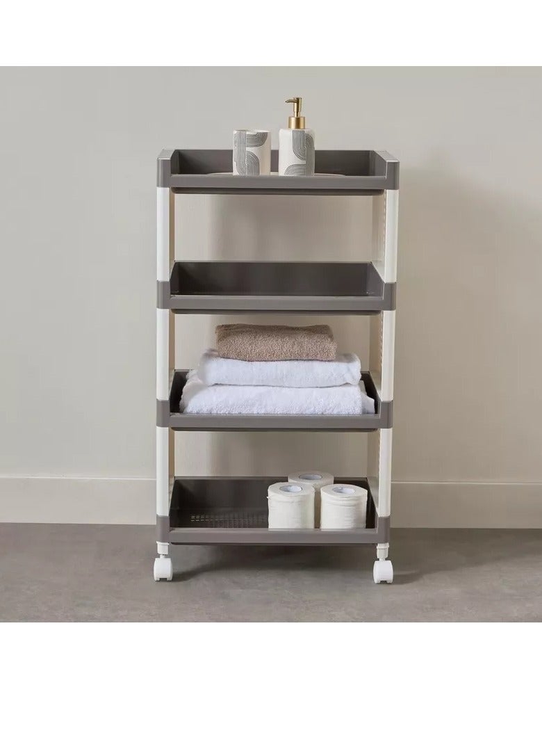 Home Box Easystore 4-Layer Storage Shelf with Wheels  - Image 1